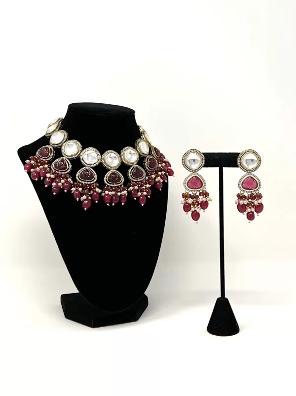 White Diamond ruby set